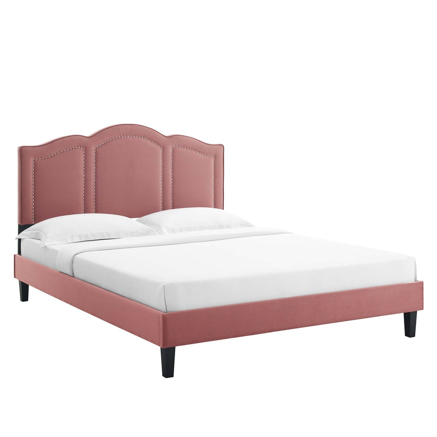 Emerson Performance Velvet Queen Platform Bed By Modway - MOD-6579 | Beds | Modishstore - 14