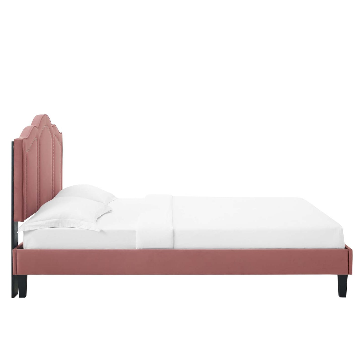 Emerson Performance Velvet Queen Platform Bed By Modway - MOD-6579 | Beds | Modishstore - 20