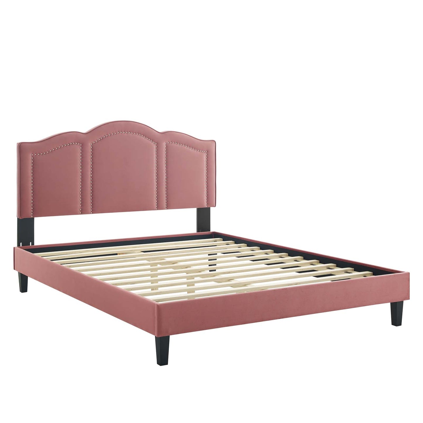 Emerson Performance Velvet Queen Platform Bed By Modway - MOD-6579 | Beds | Modishstore - 21