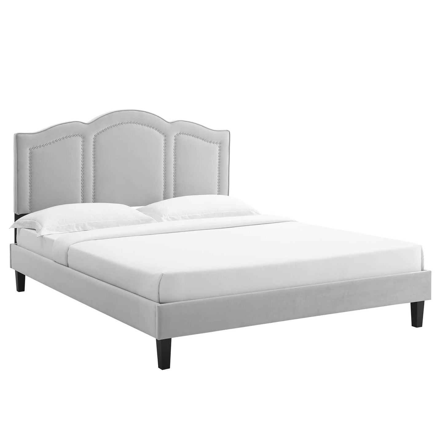 Emerson Performance Velvet Queen Platform Bed By Modway - MOD-6579 | Beds | Modishstore - 27