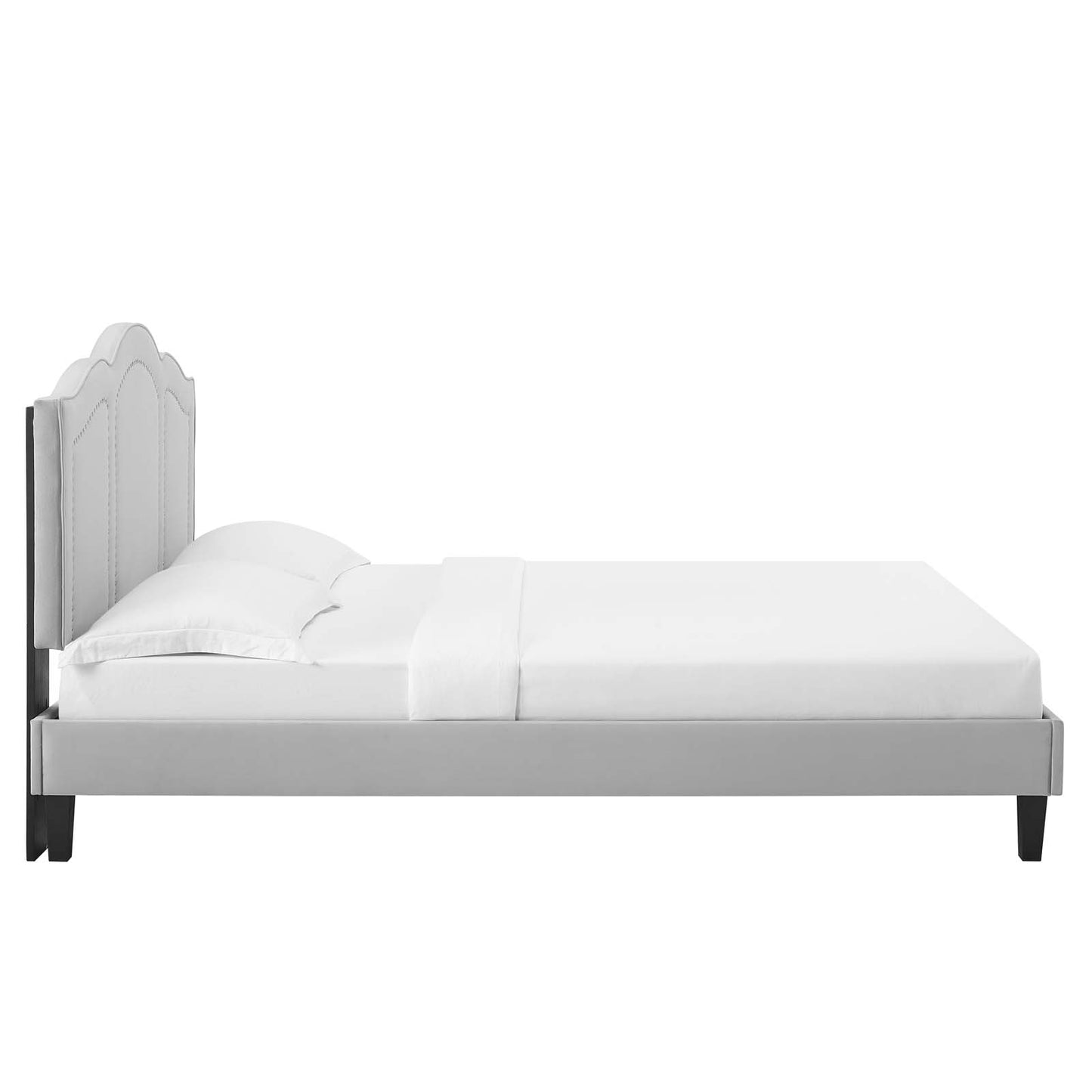 Emerson Performance Velvet Queen Platform Bed By Modway - MOD-6579 | Beds | Modishstore - 33