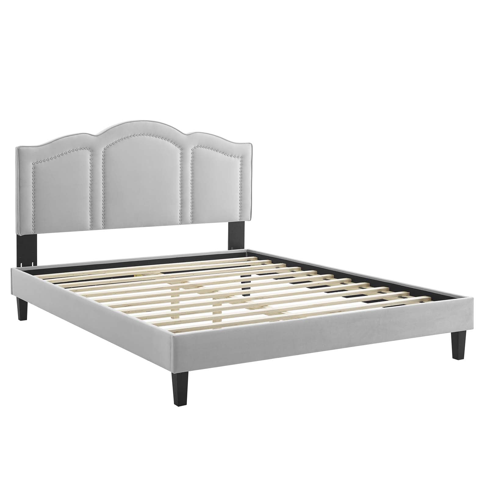 Emerson Performance Velvet Queen Platform Bed By Modway - MOD-6579 | Beds | Modishstore - 34