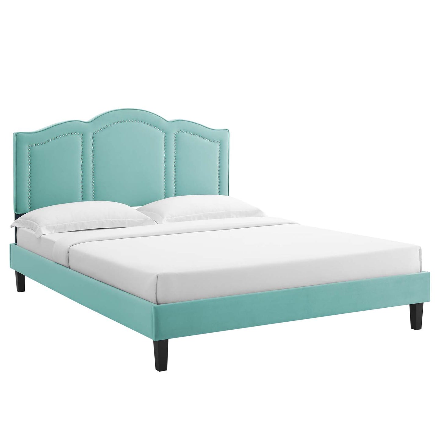 Emerson Performance Velvet Queen Platform Bed By Modway - MOD-6579 | Beds | Modishstore - 40