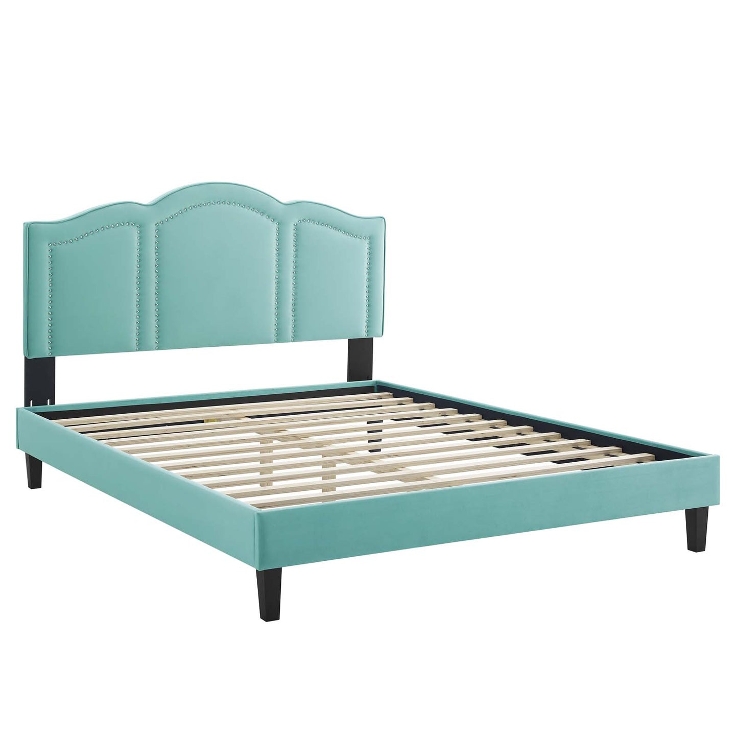 Emerson Performance Velvet Queen Platform Bed By Modway - MOD-6579 | Beds | Modishstore - 47