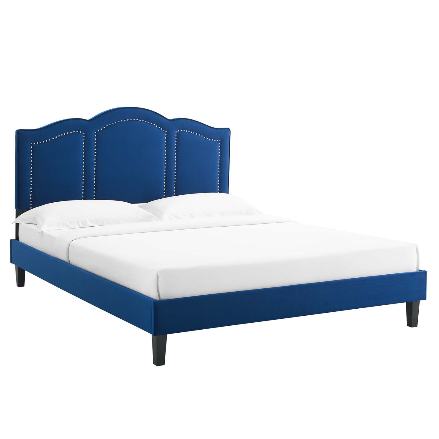 Emerson Performance Velvet Queen Platform Bed By Modway - MOD-6579 | Beds | Modishstore - 53