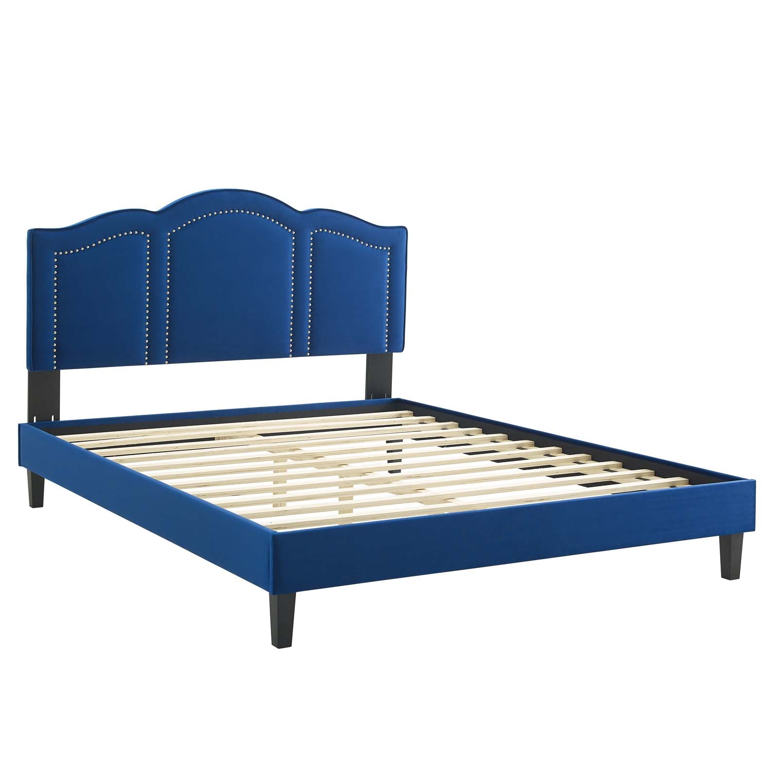 Emerson Performance Velvet Queen Platform Bed By Modway - MOD-6579 | Beds | Modishstore - 60