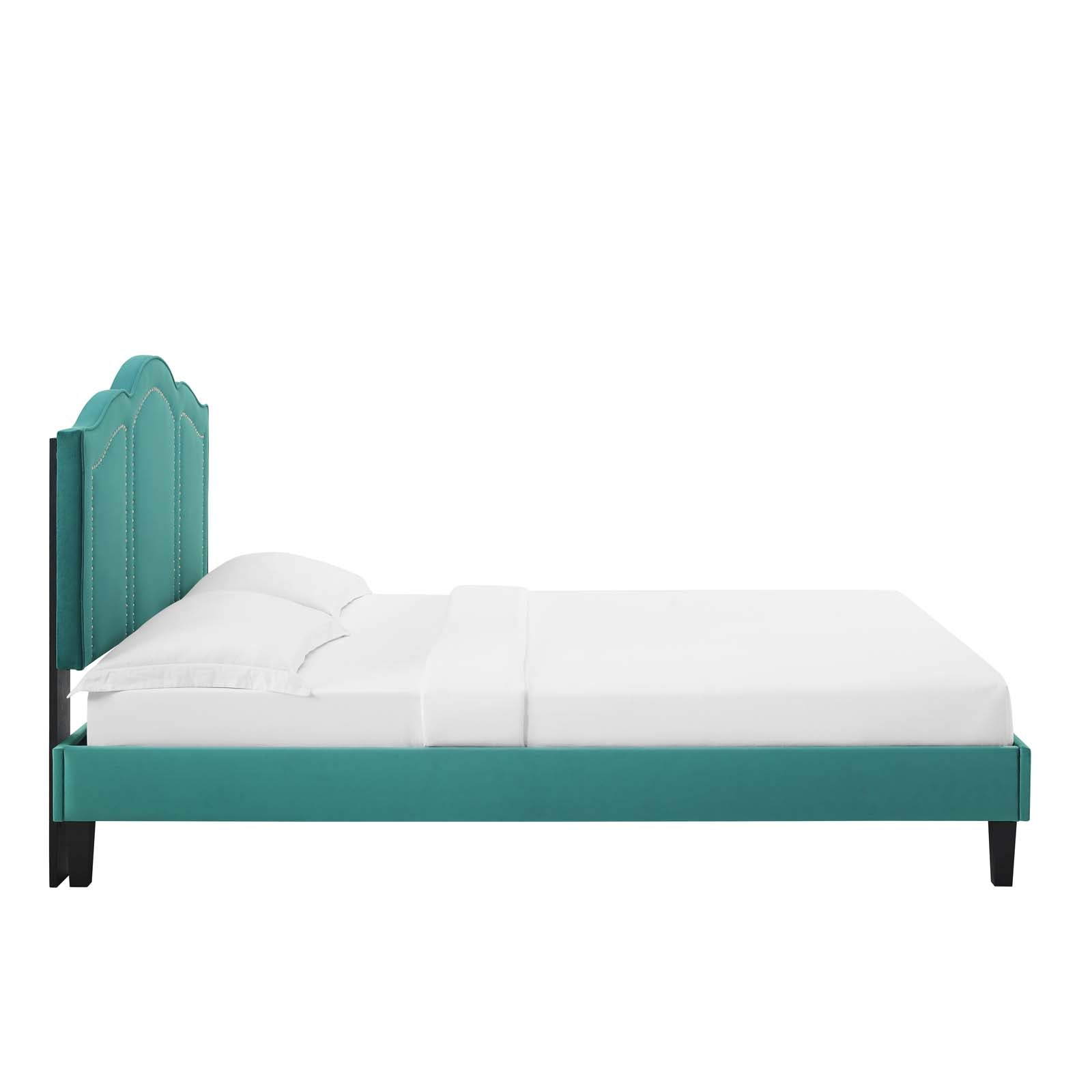 Emerson Performance Velvet Queen Platform Bed By Modway - MOD-6579 | Beds | Modishstore - 84