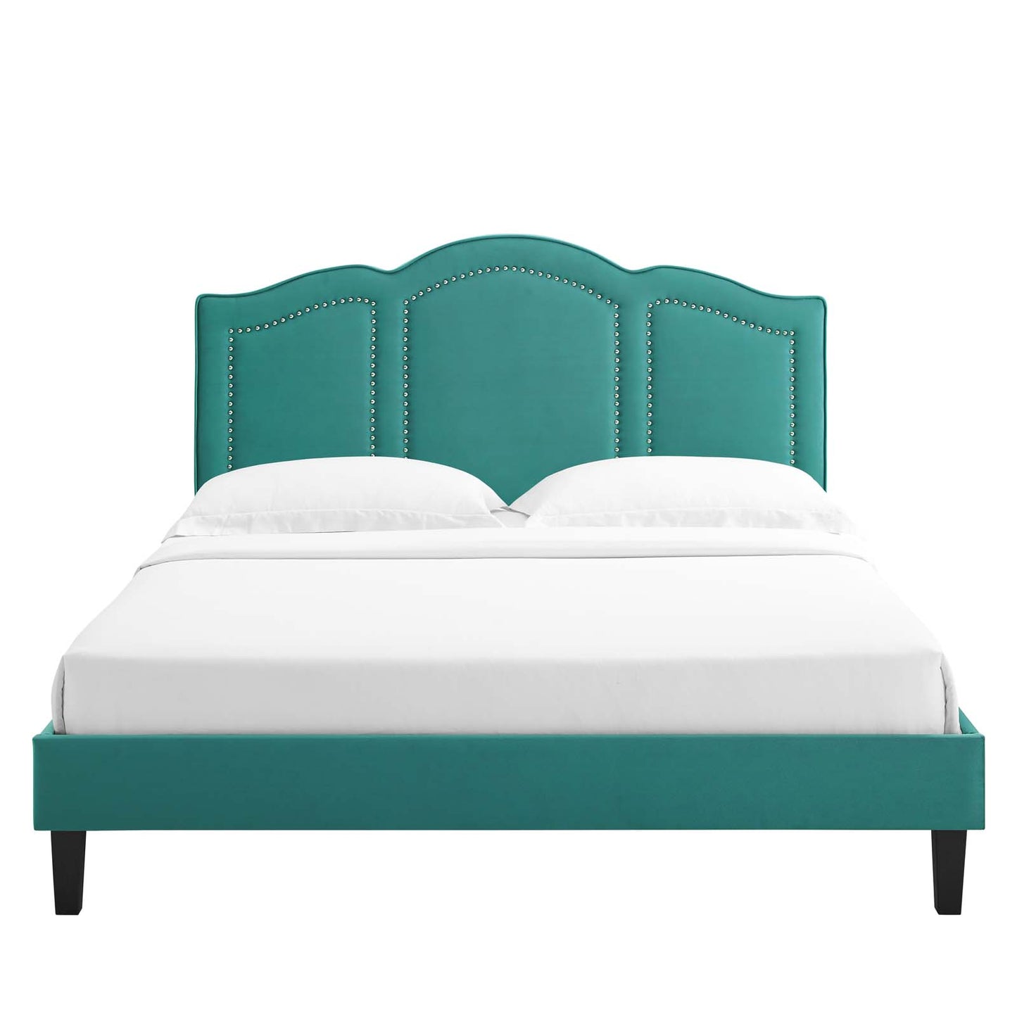 Emerson Performance Velvet Queen Platform Bed By Modway - MOD-6579 | Beds | Modishstore - 89