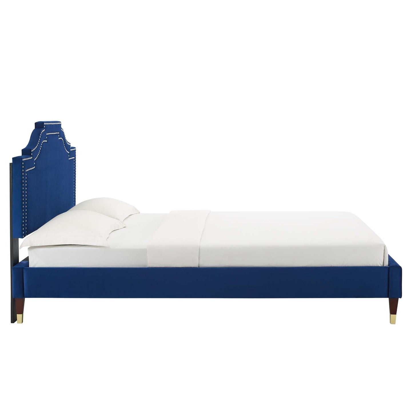 Adelaide Performance Velvet Queen Platform Bed By Modway - MOD-6581 | Beds | Modishstore - 63