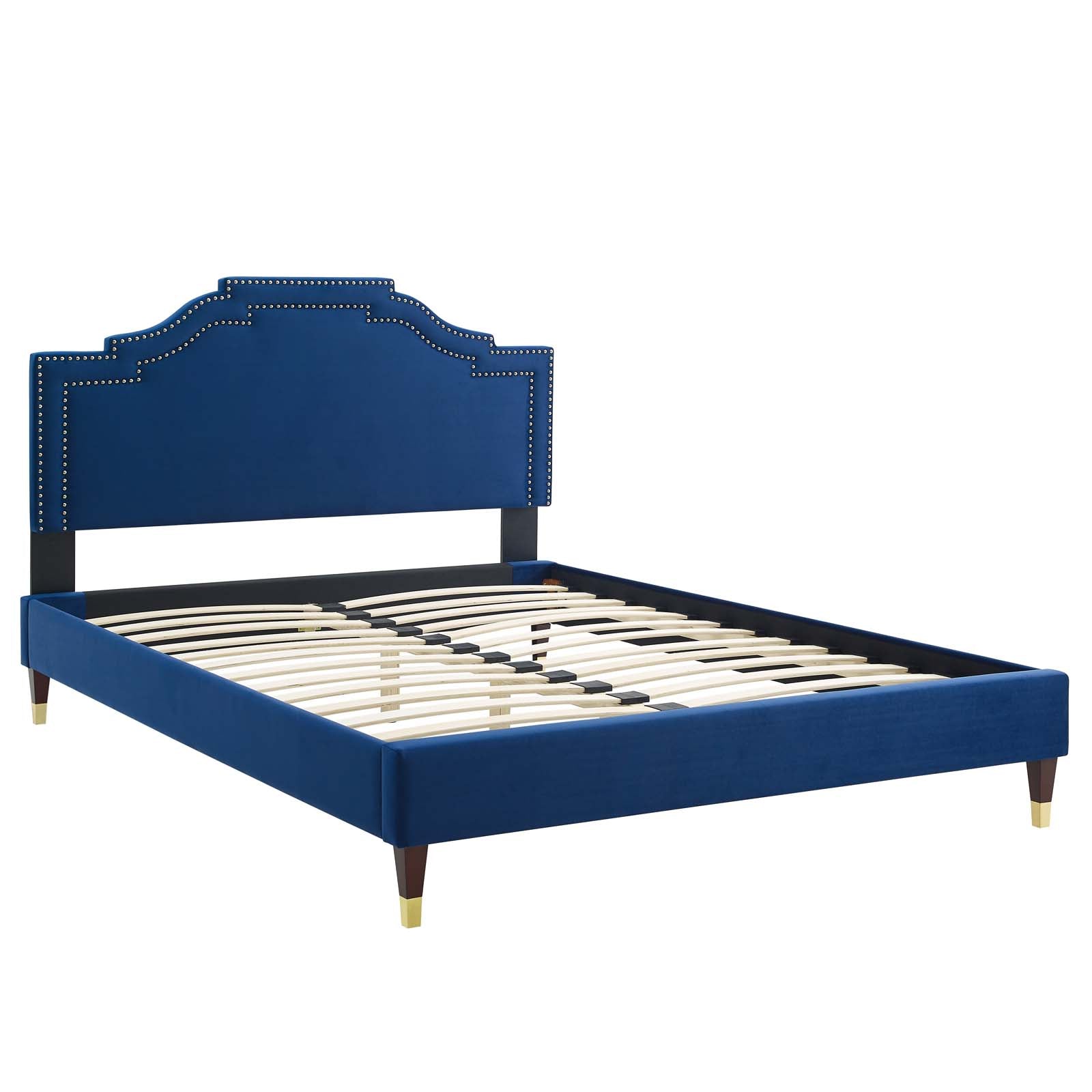 Adelaide Performance Velvet Queen Platform Bed By Modway - MOD-6581 | Beds | Modishstore - 64