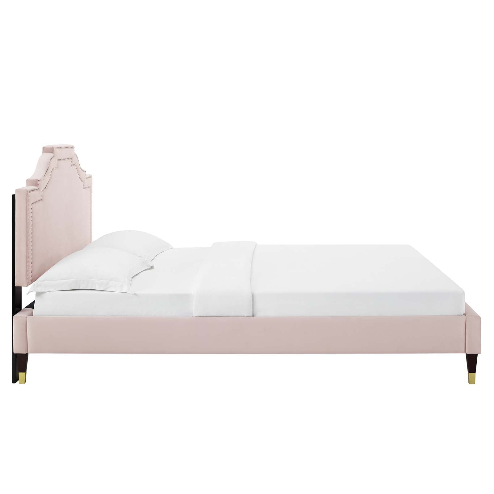 Adelaide Performance Velvet Queen Platform Bed By Modway - MOD-6581 | Beds | Modishstore - 77