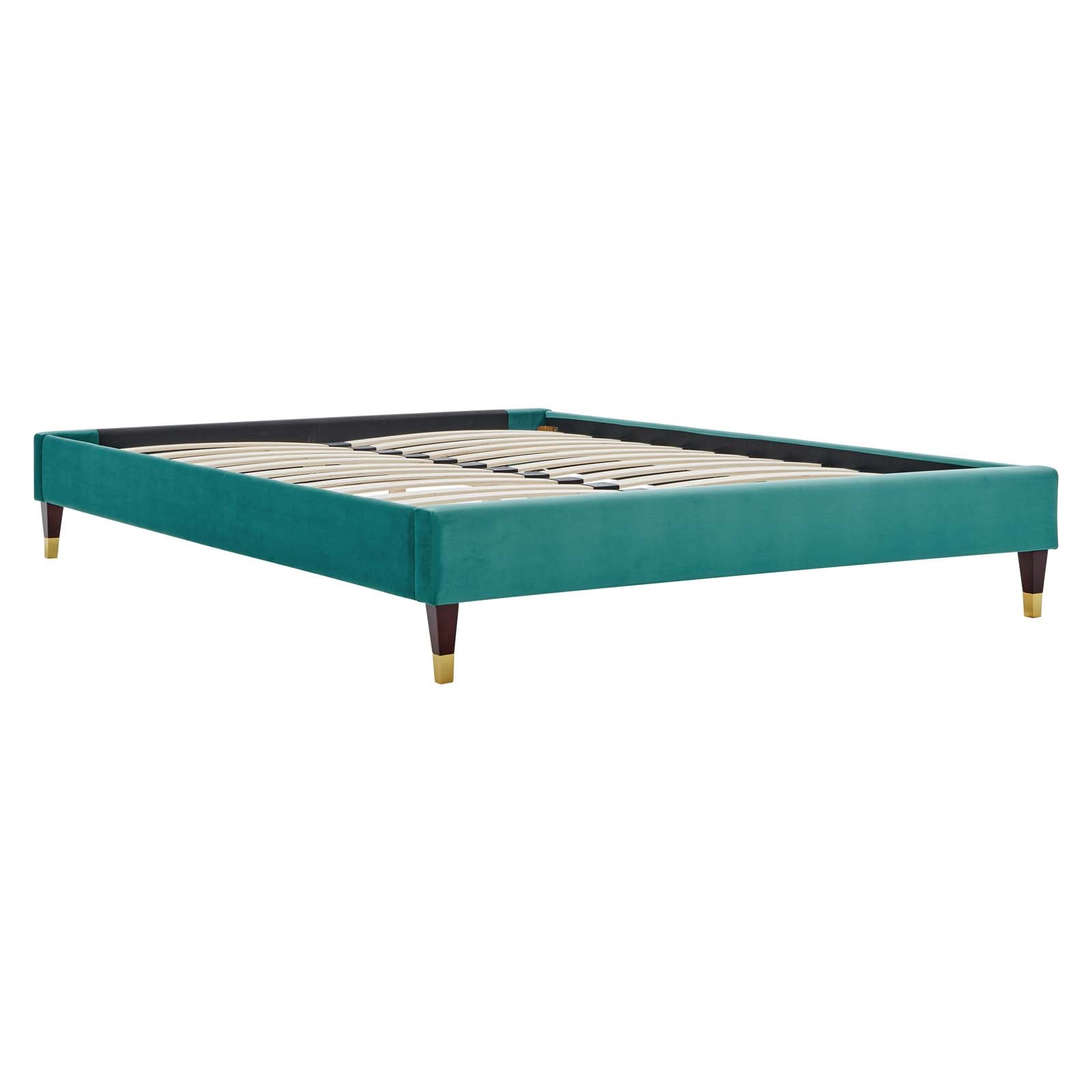 Adelaide Performance Velvet Queen Platform Bed By Modway - MOD-6581 | Beds | Modishstore - 93