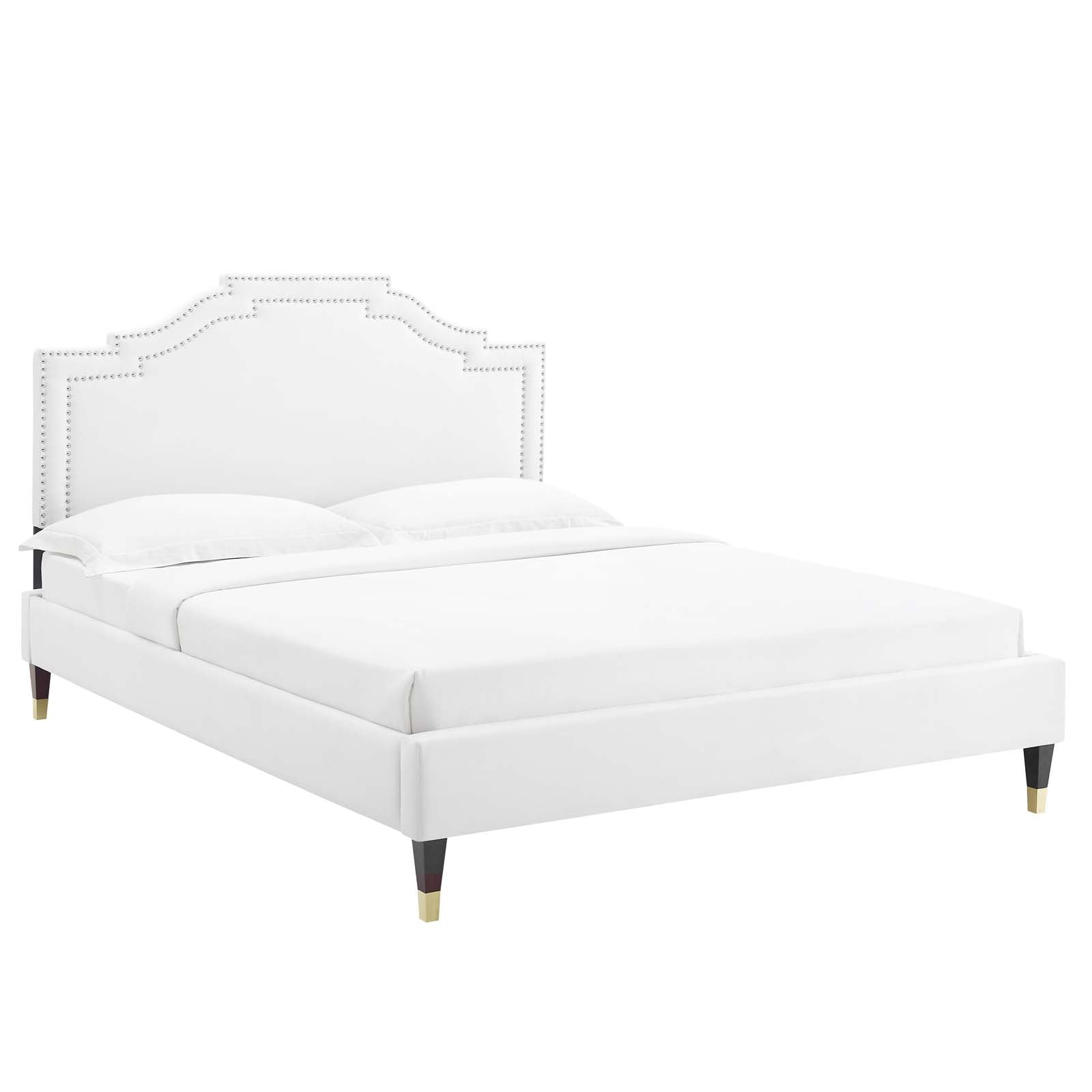 Adelaide Performance Velvet Queen Platform Bed By Modway - MOD-6581 | Beds | Modishstore - 98