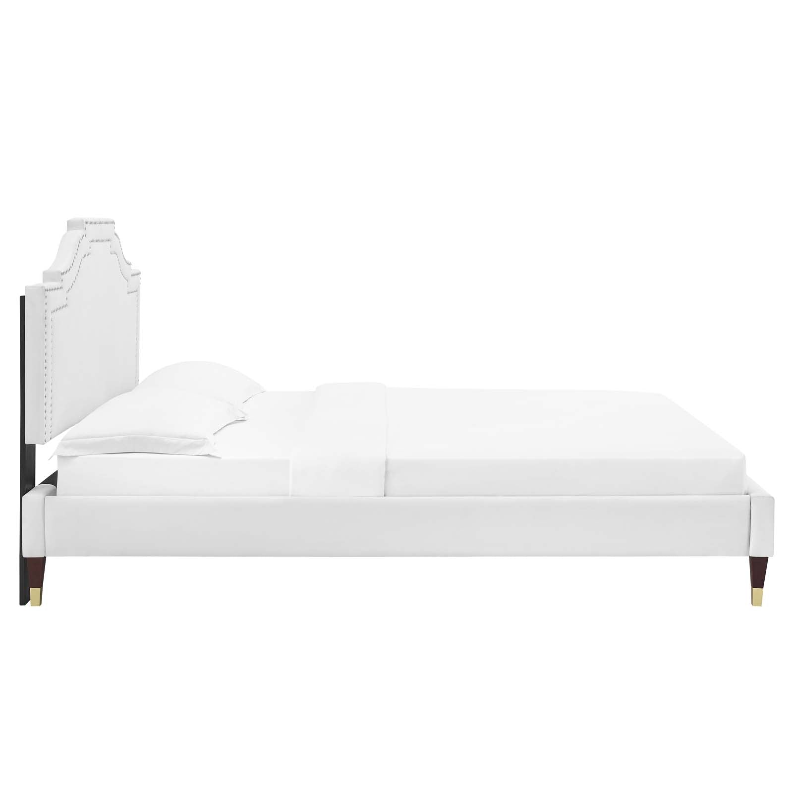 Adelaide Performance Velvet Queen Platform Bed By Modway - MOD-6581 | Beds | Modishstore - 104