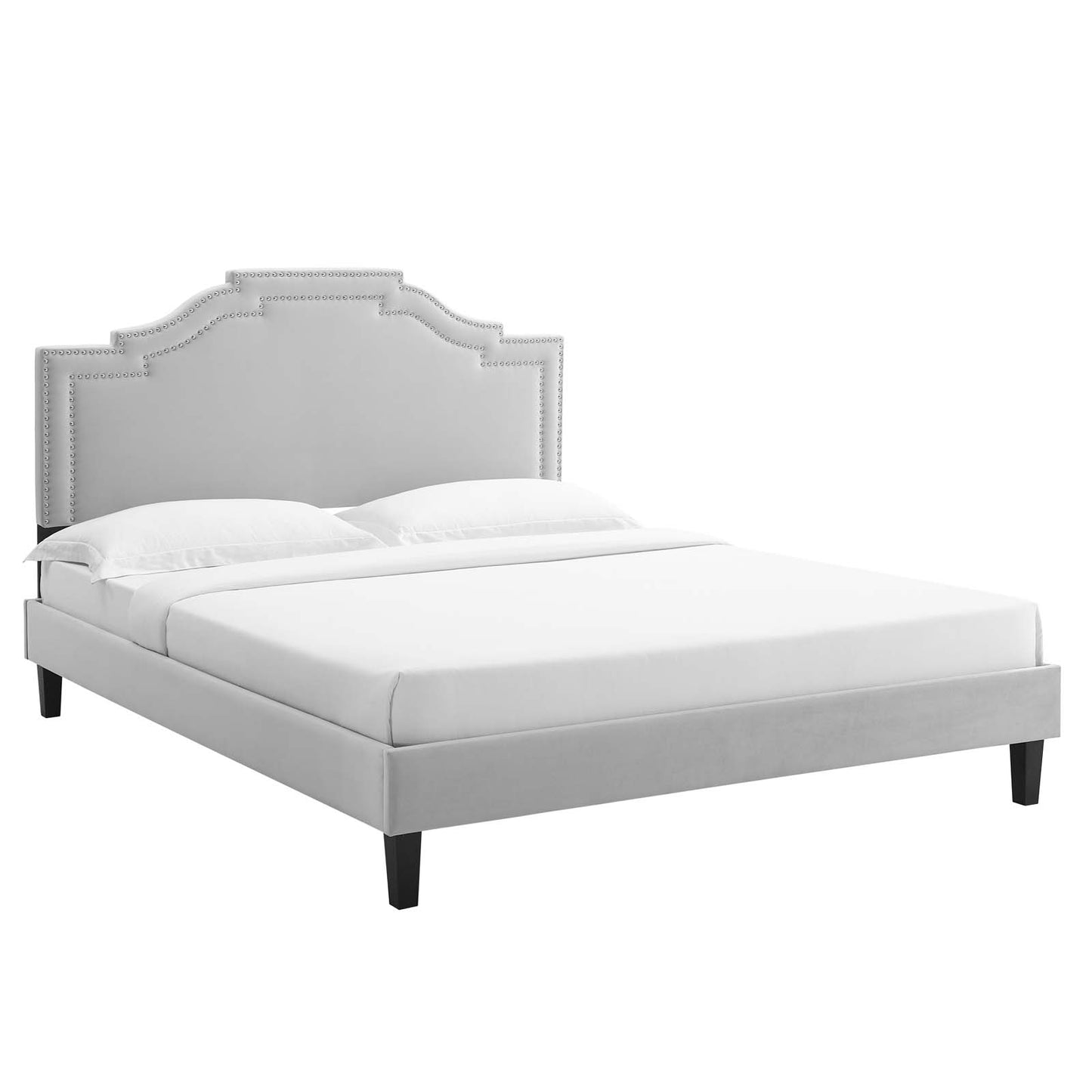 Adelaide Performance Velvet Queen Platform Bed By Modway - MOD-6582 | Beds | Modishstore - 27