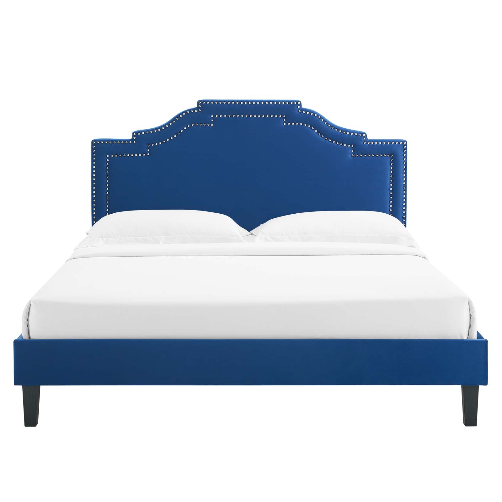 Adelaide Performance Velvet Queen Platform Bed By Modway - MOD-6582 | Beds | Modishstore - 64