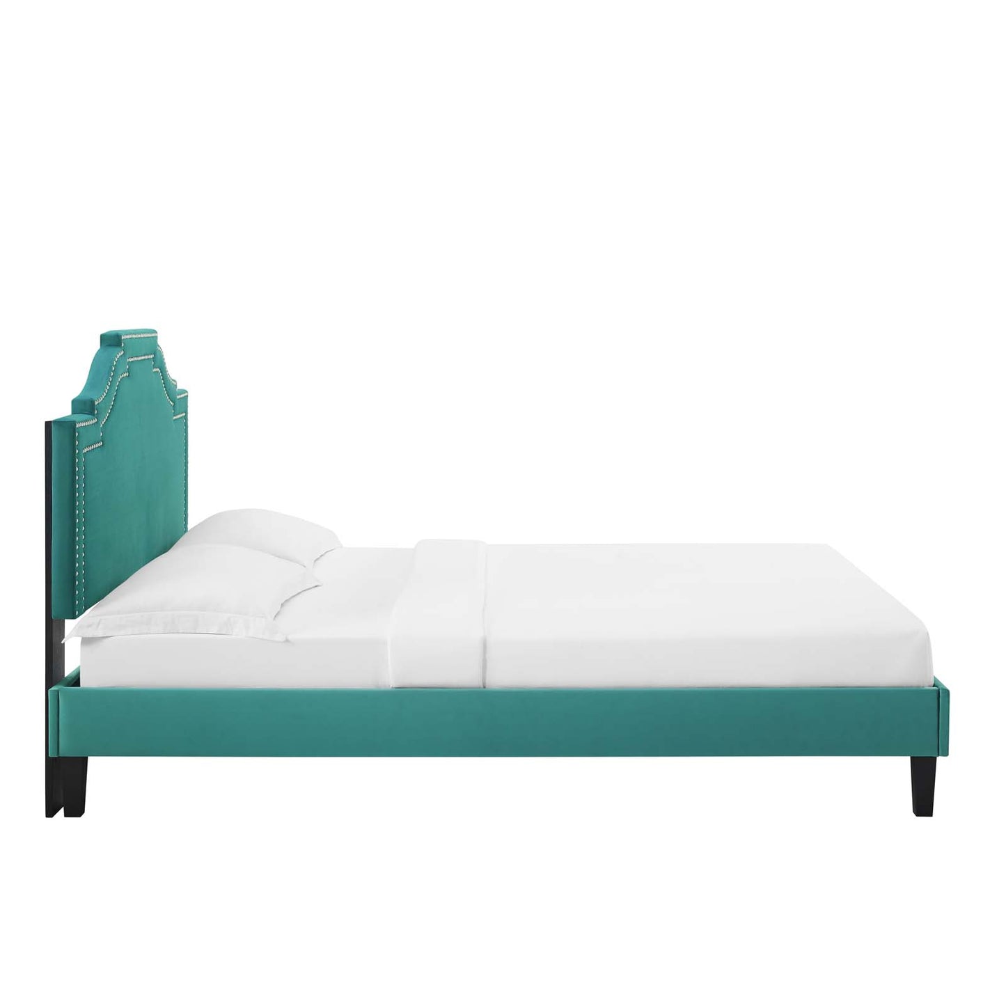 Adelaide Performance Velvet Queen Platform Bed By Modway - MOD-6582 | Beds | Modishstore - 85