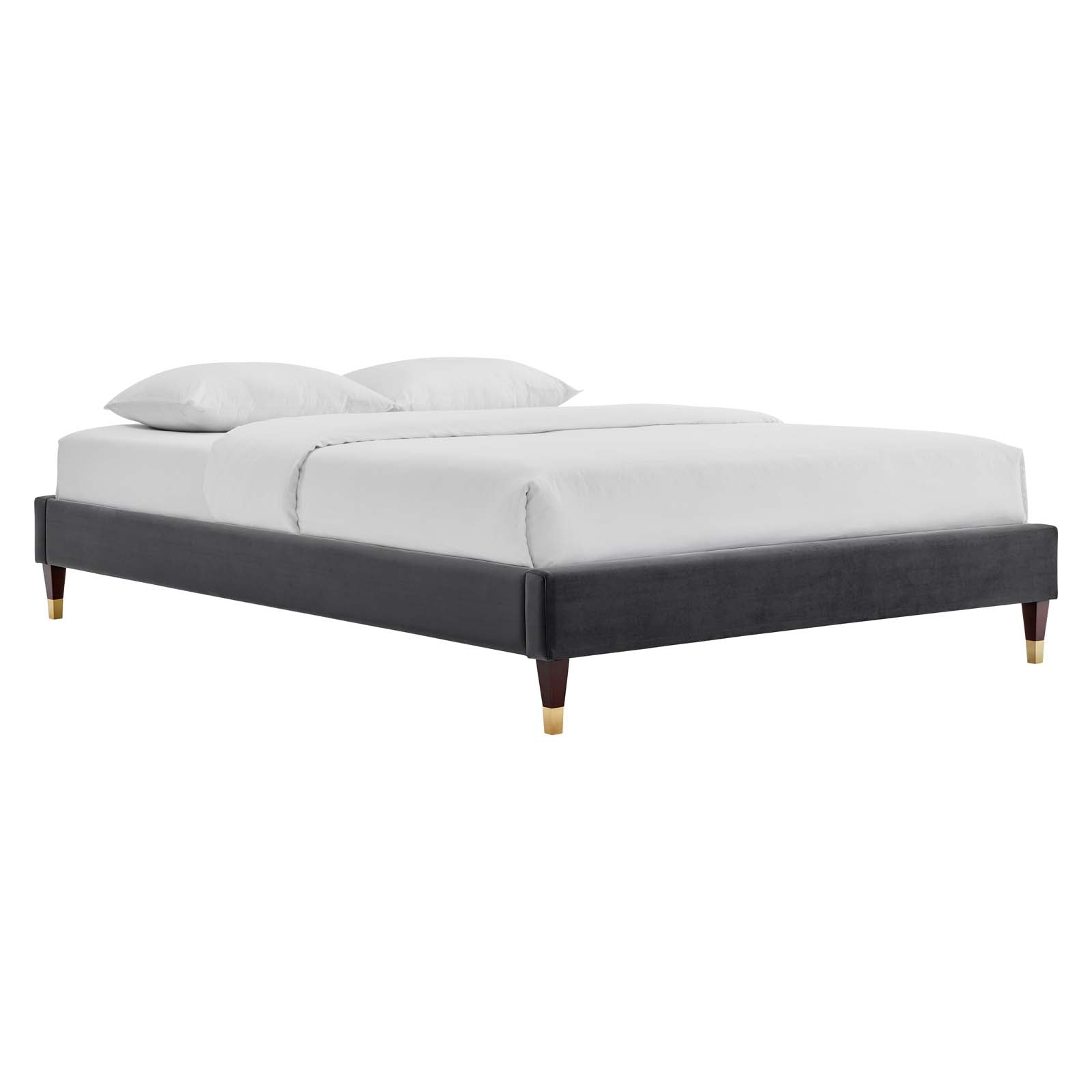 Colette Queen Performance Velvet Platform Bed By Modway - MOD-6584 | Beds | Modishstore - 14