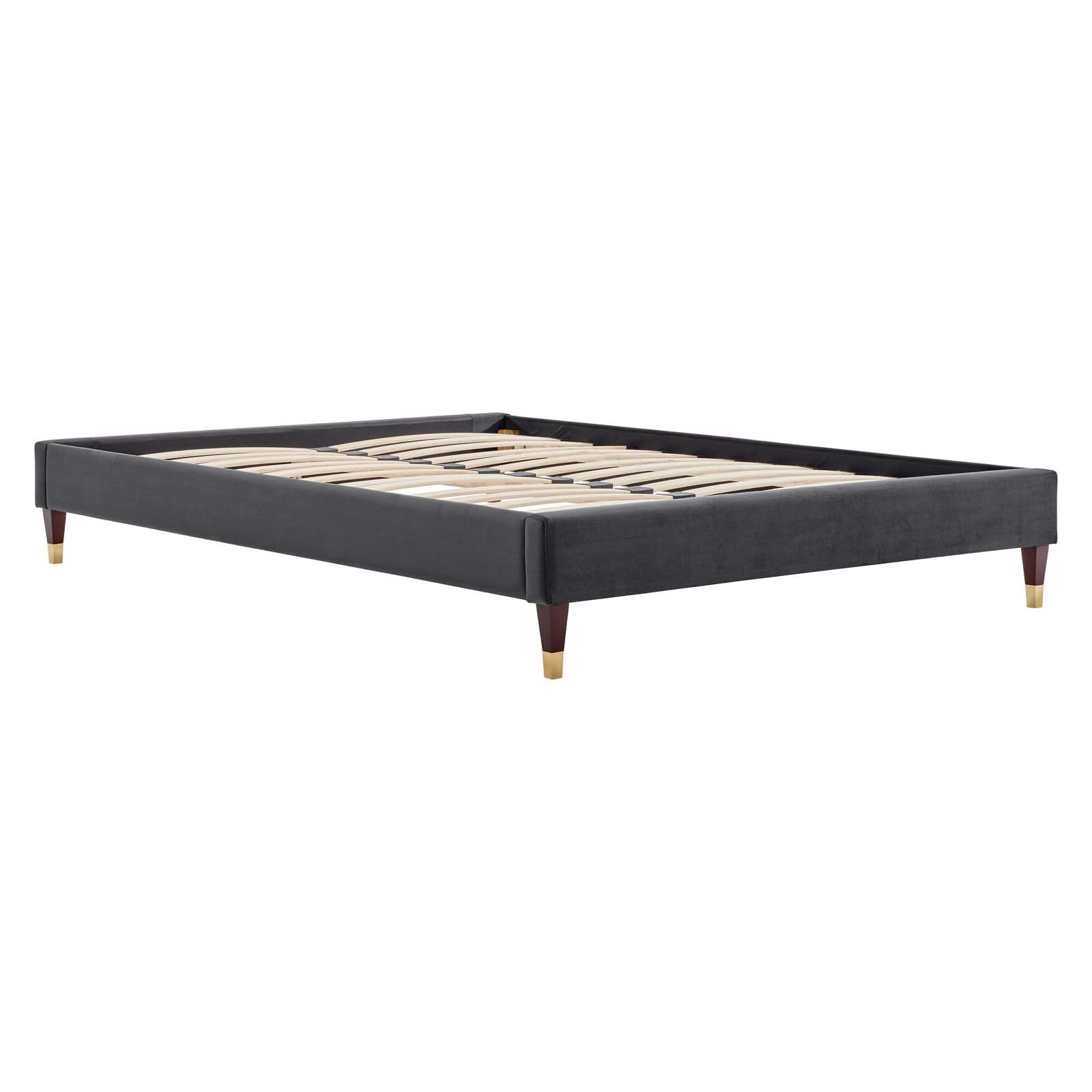 Colette Queen Performance Velvet Platform Bed By Modway - MOD-6584 | Beds | Modishstore - 15