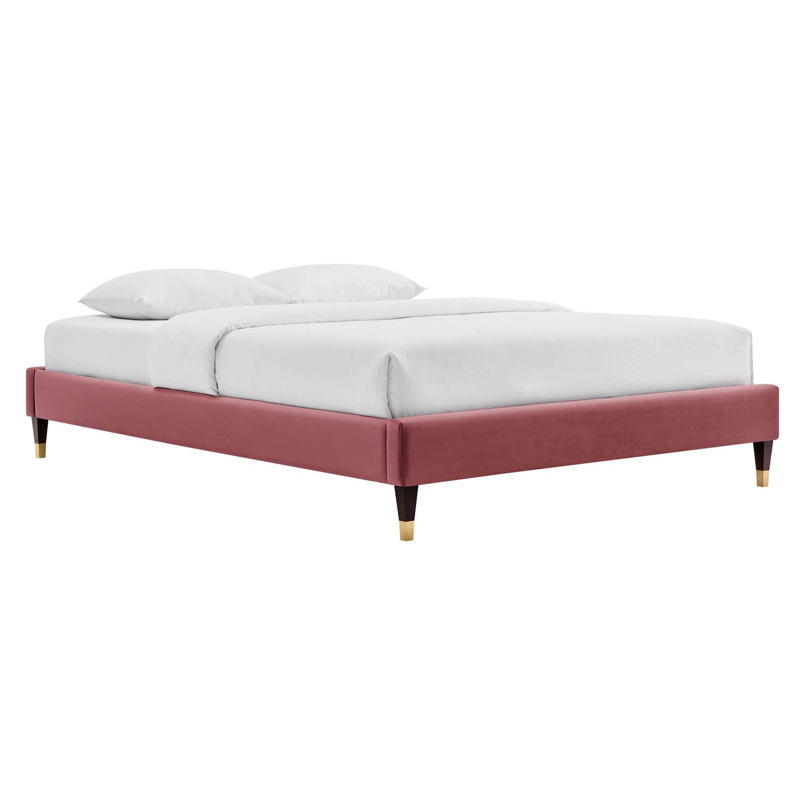 Colette Queen Performance Velvet Platform Bed By Modway - MOD-6584 | Beds | Modishstore - 30