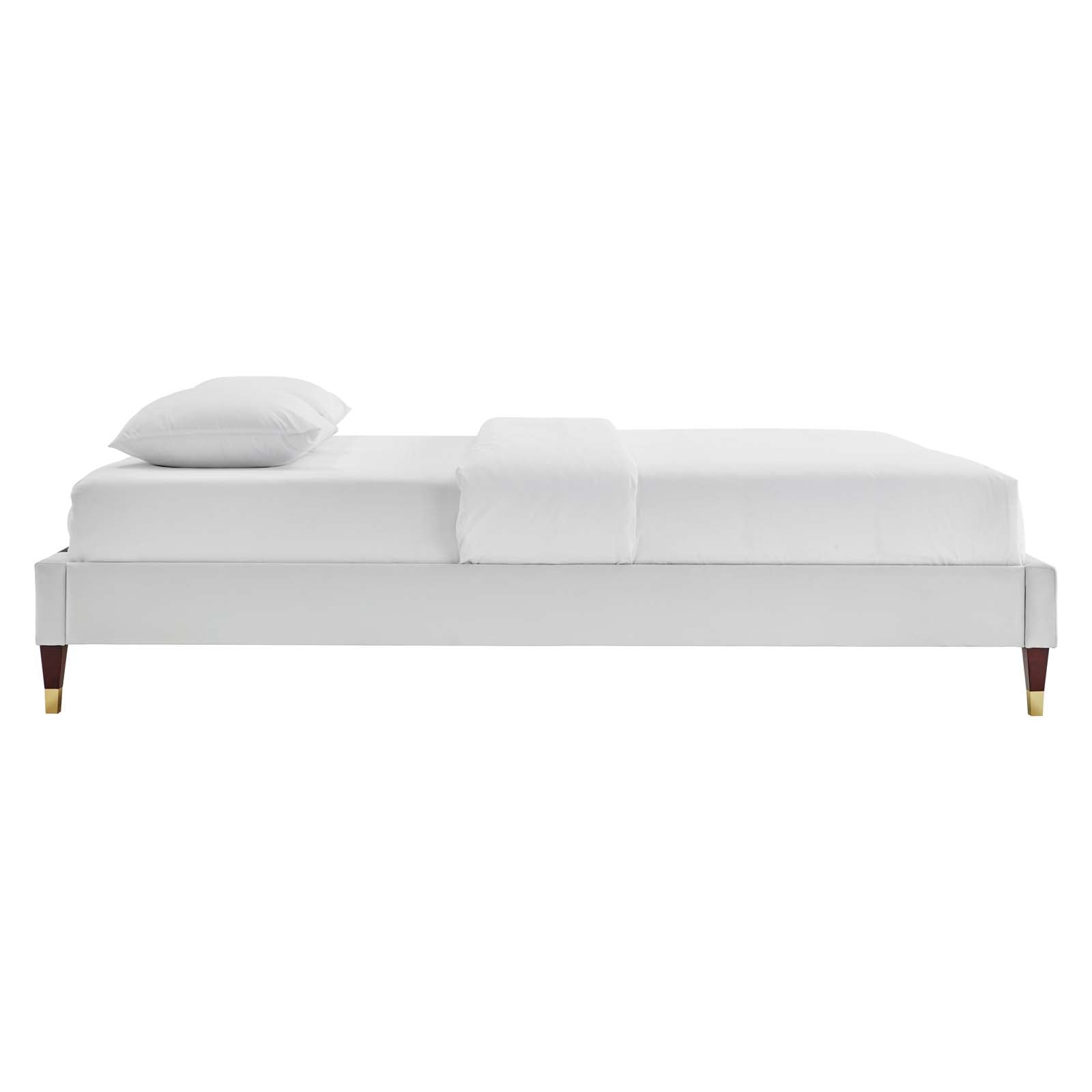 Colette Queen Performance Velvet Platform Bed By Modway - MOD-6584 | Beds | Modishstore - 48