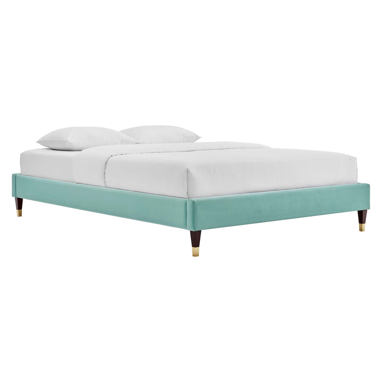 Colette Queen Performance Velvet Platform Bed By Modway - MOD-6584 | Beds | Modishstore - 62