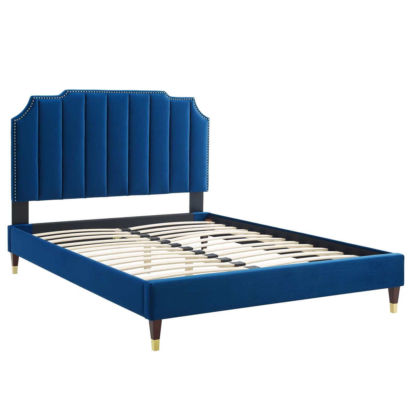 Colette Queen Performance Velvet Platform Bed By Modway - MOD-6584 | Beds | Modishstore - 74