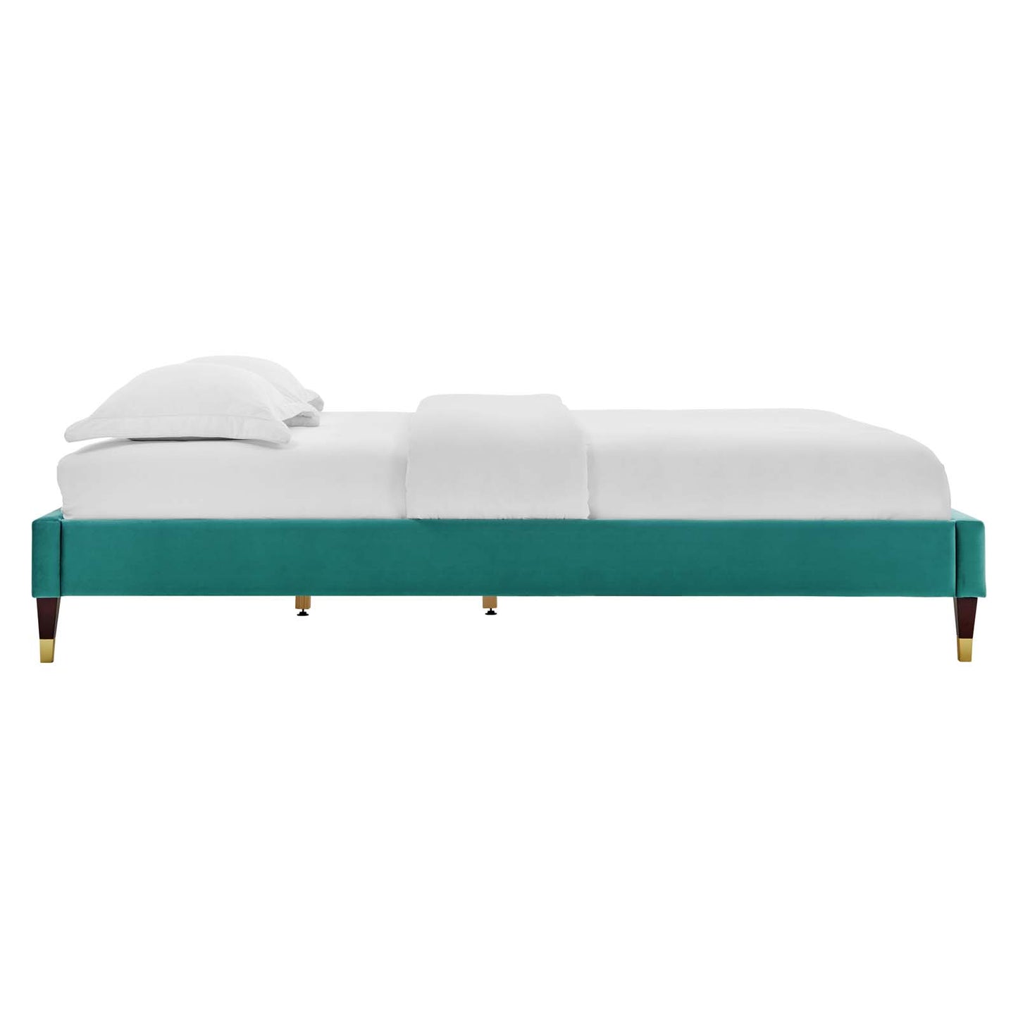 Colette Queen Performance Velvet Platform Bed By Modway - MOD-6584 | Beds | Modishstore - 112