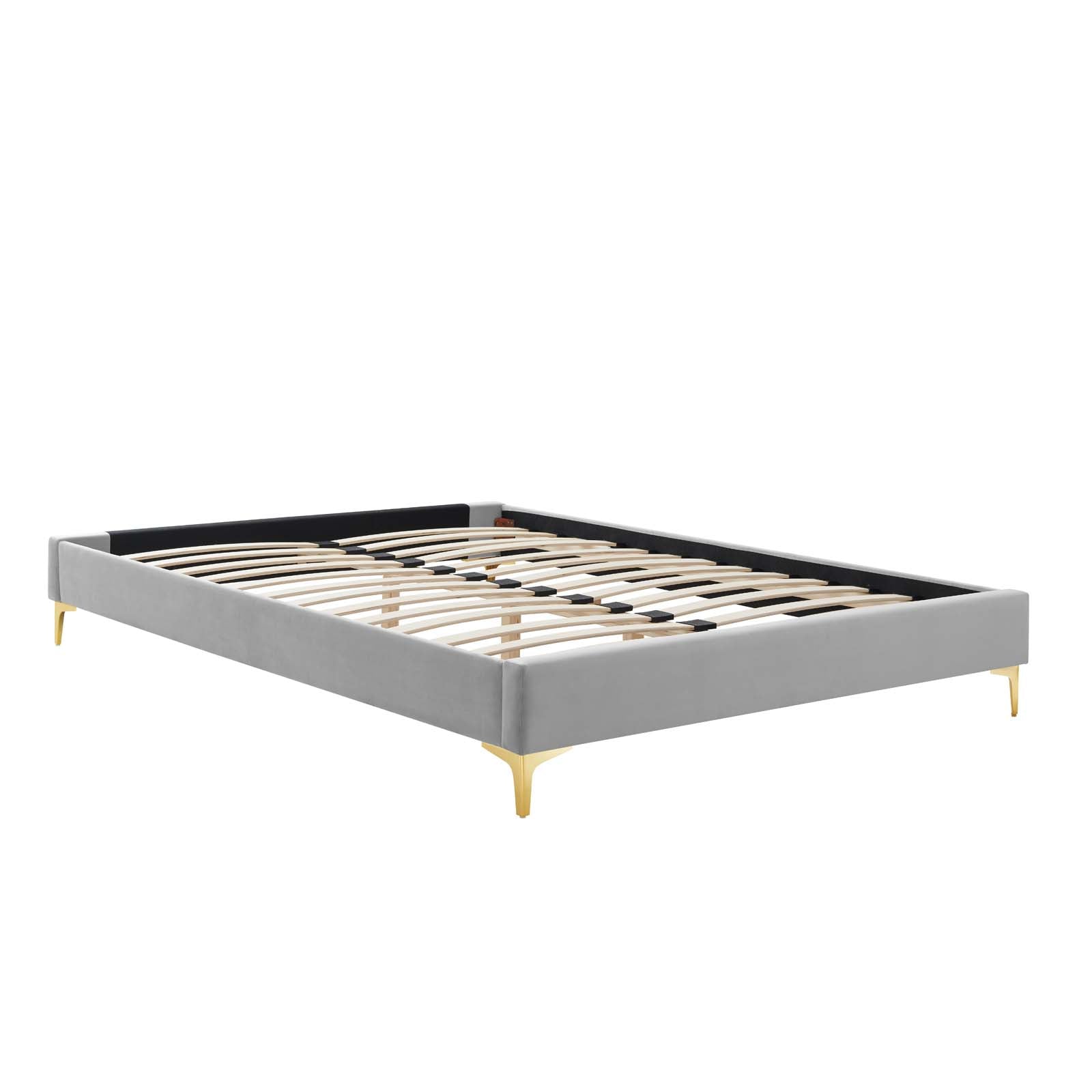 Reagan Queen Performance Velvet Platform Bed By Modway - MOD-6586 | Beds | Modishstore - 47