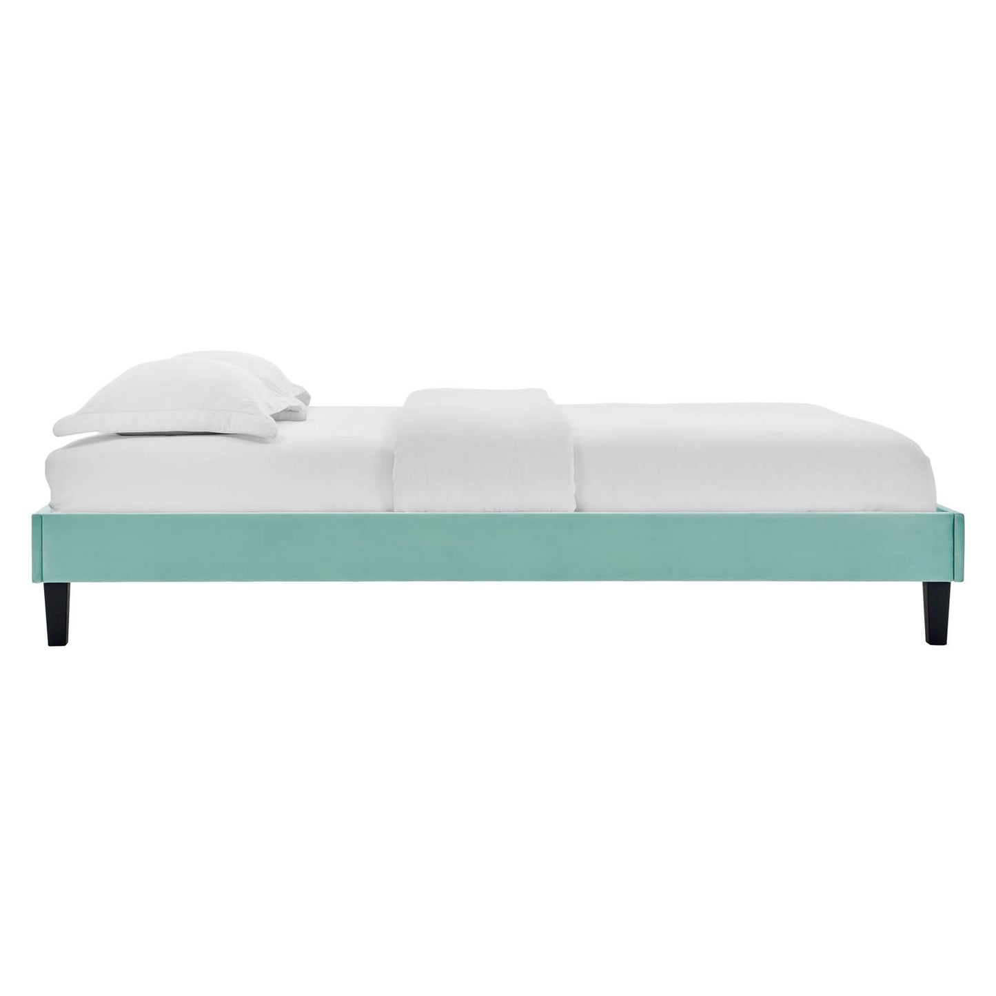 Reagan Queen Performance Velvet Platform Bed By Modway - MOD-6588 | Beds | Modishstore - 63