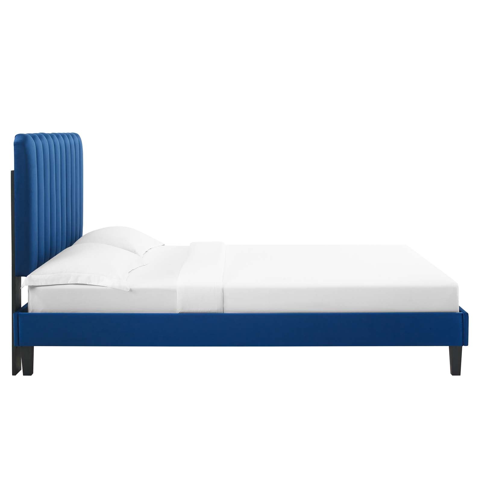 Reagan Queen Performance Velvet Platform Bed By Modway - MOD-6588 | Beds | Modishstore - 75