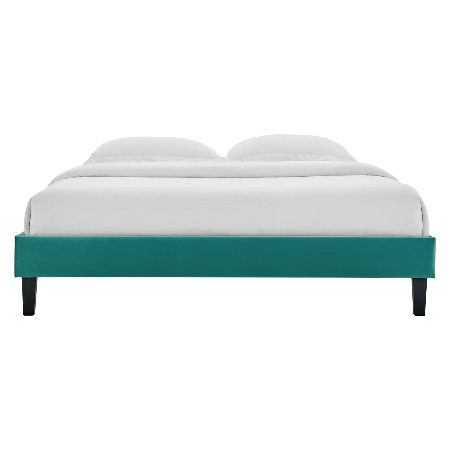 Reagan Queen Performance Velvet Platform Bed By Modway - MOD-6588 | Beds | Modishstore - 96