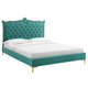 Clara Performance Velvet Queen Platform Bed By Modway - MOD-6592 | Beds | Modishstore - 67