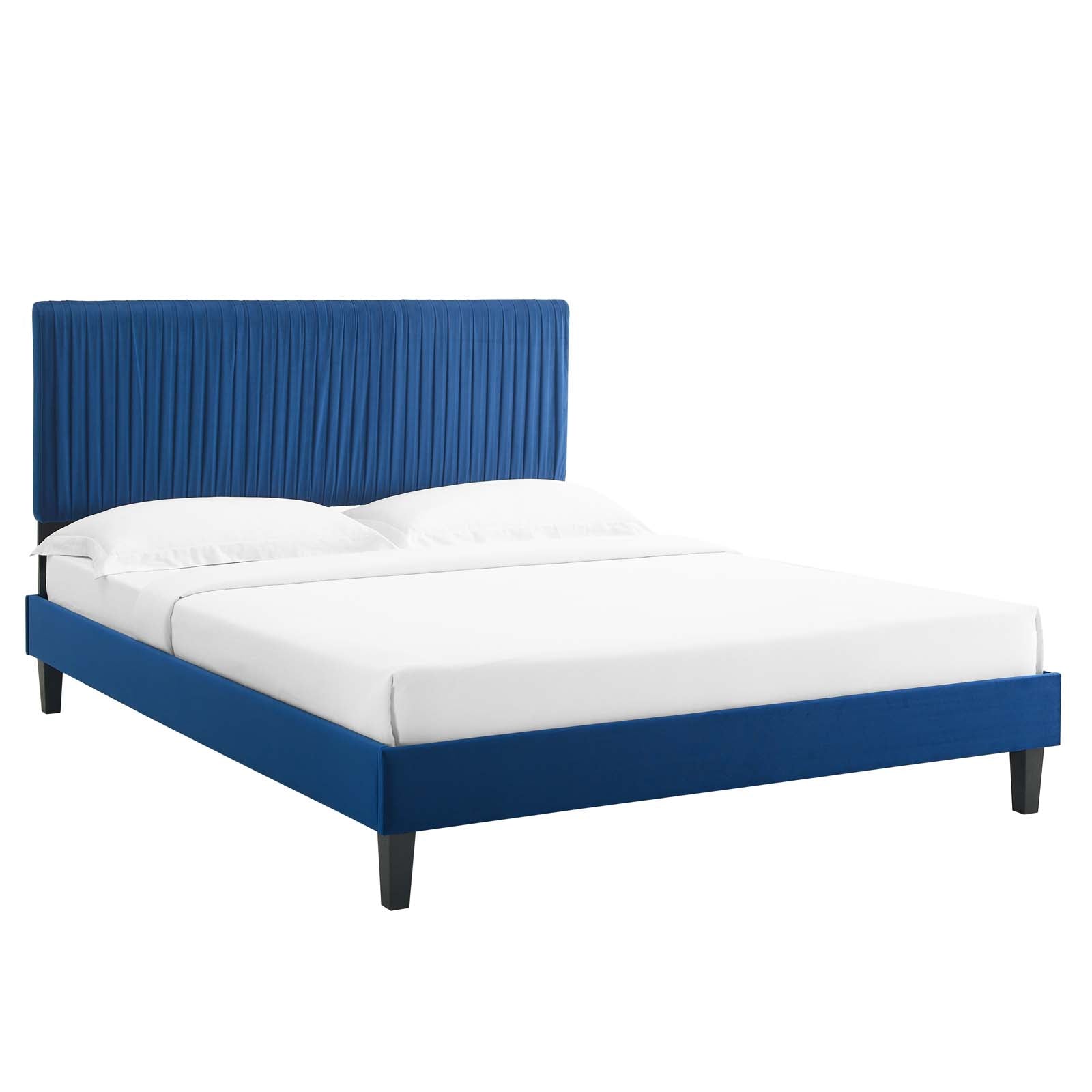 Modway Peyton Performance Velvet Queen Platform Bed - MOD-6597 | Beds | Modishstore - 30