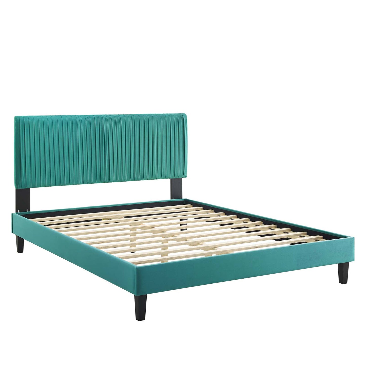 Modway Peyton Performance Velvet Queen Platform Bed - MOD-6597 | Beds | Modishstore - 45