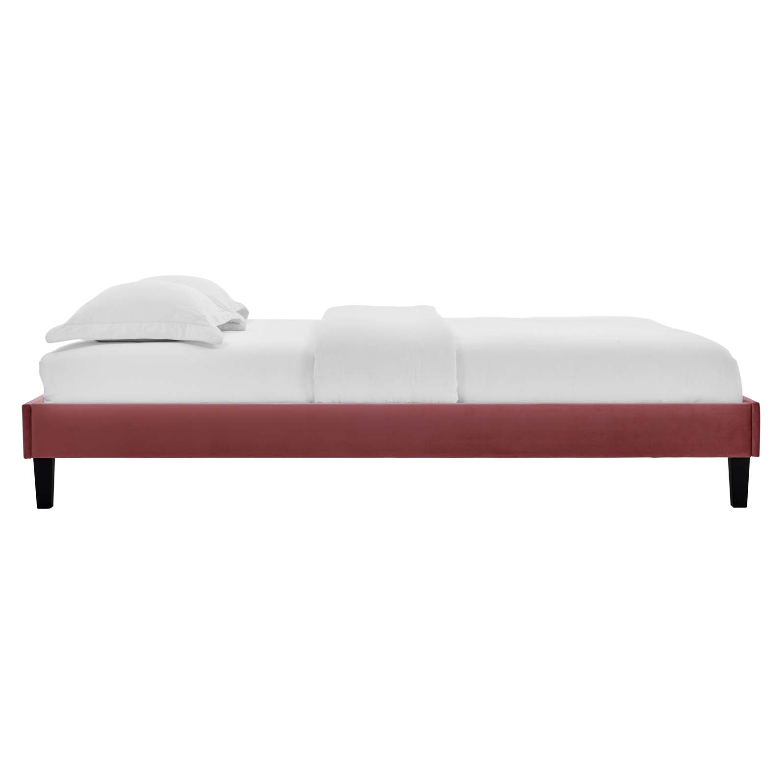 Modway Elise Queen Performance Velvet Platform Bed - MOD-6692 | Beds | Modishstore - 14