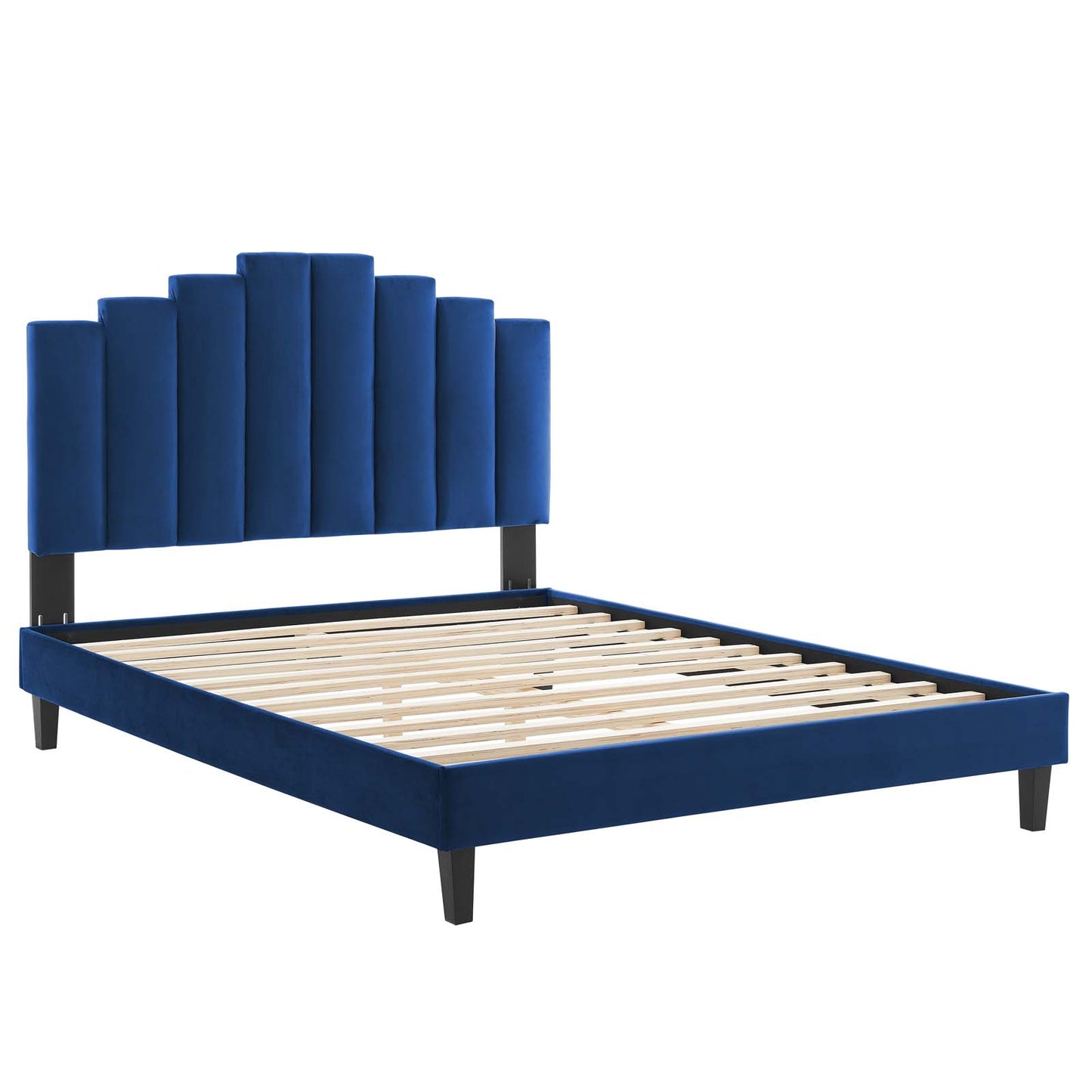 Modway Elise Queen Performance Velvet Platform Bed - MOD-6692 | Beds | Modishstore - 31