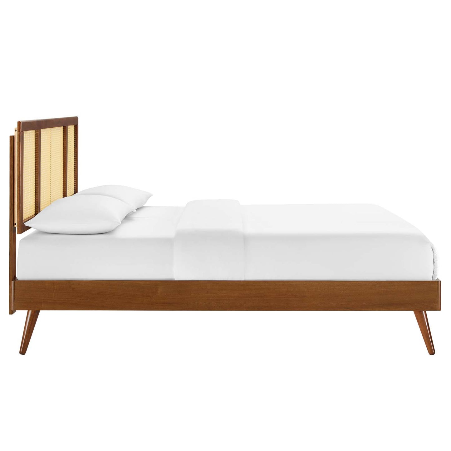 Kelsea Cane and Wood King Platform Bed With Splayed Legs By Modway - MOD-6698 | Beds | Modishstore - 9