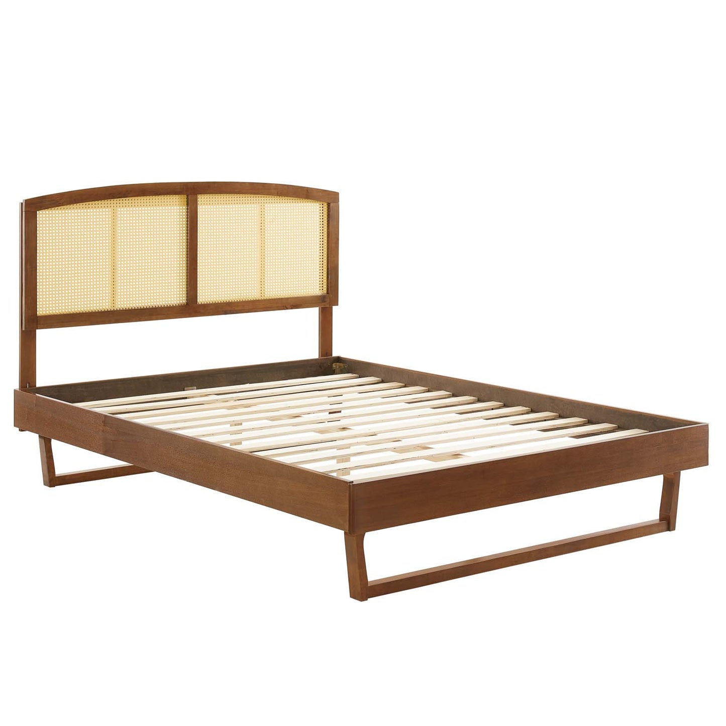 Sierra Cane and Wood King Platform Bed With Angular Legs By Modway - MOD-6701 | Beds | Modishstore - 2