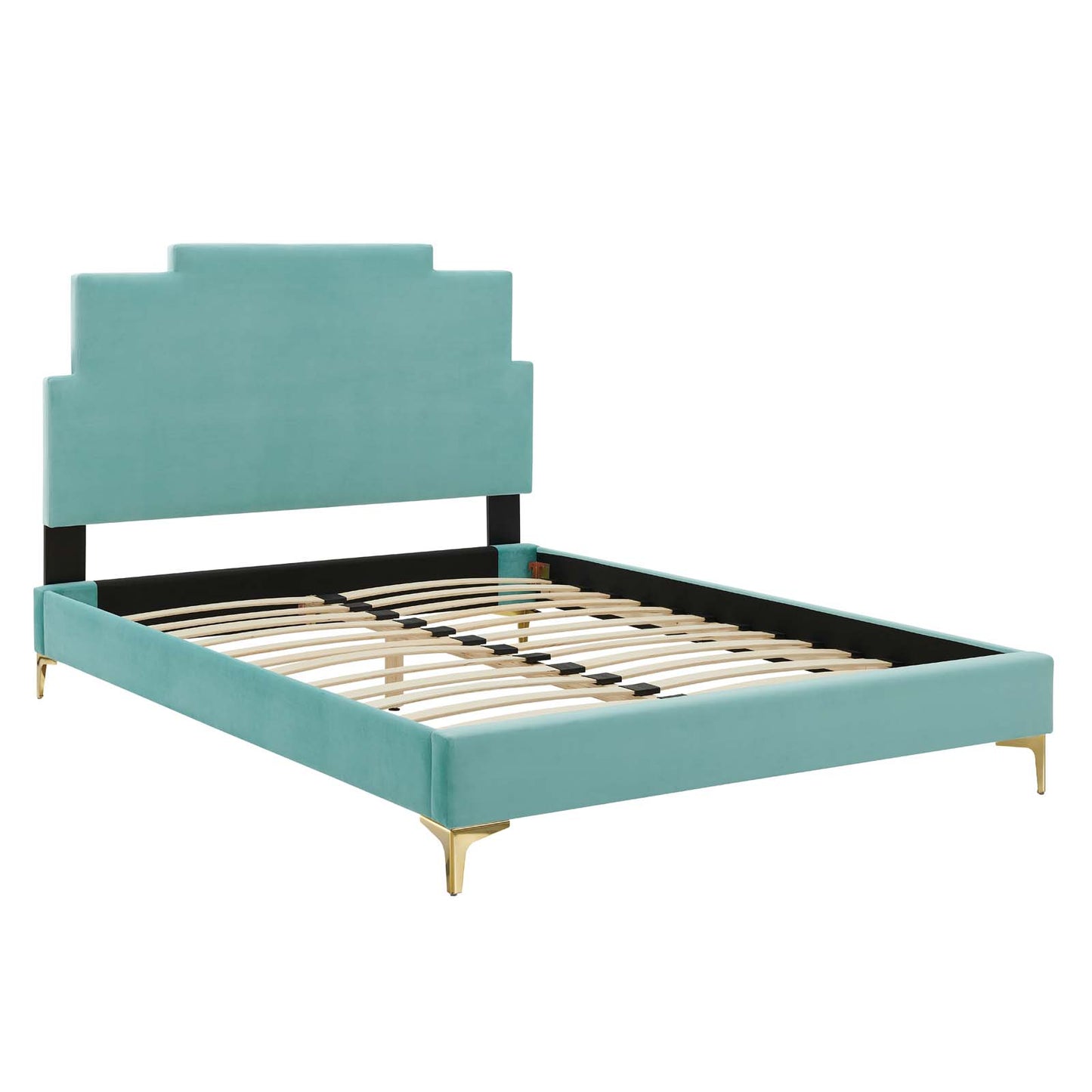 Modway Lindsey Performance Velvet Queen Platform Bed - MOD-6703 | Beds | Modishstore - 24