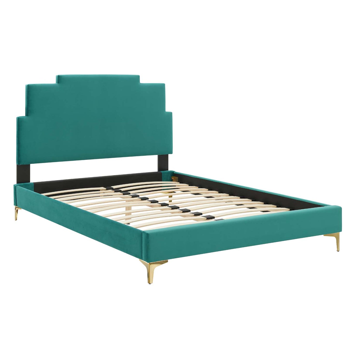 Modway Lindsey Performance Velvet Queen Platform Bed - MOD-6703 | Beds | Modishstore - 45