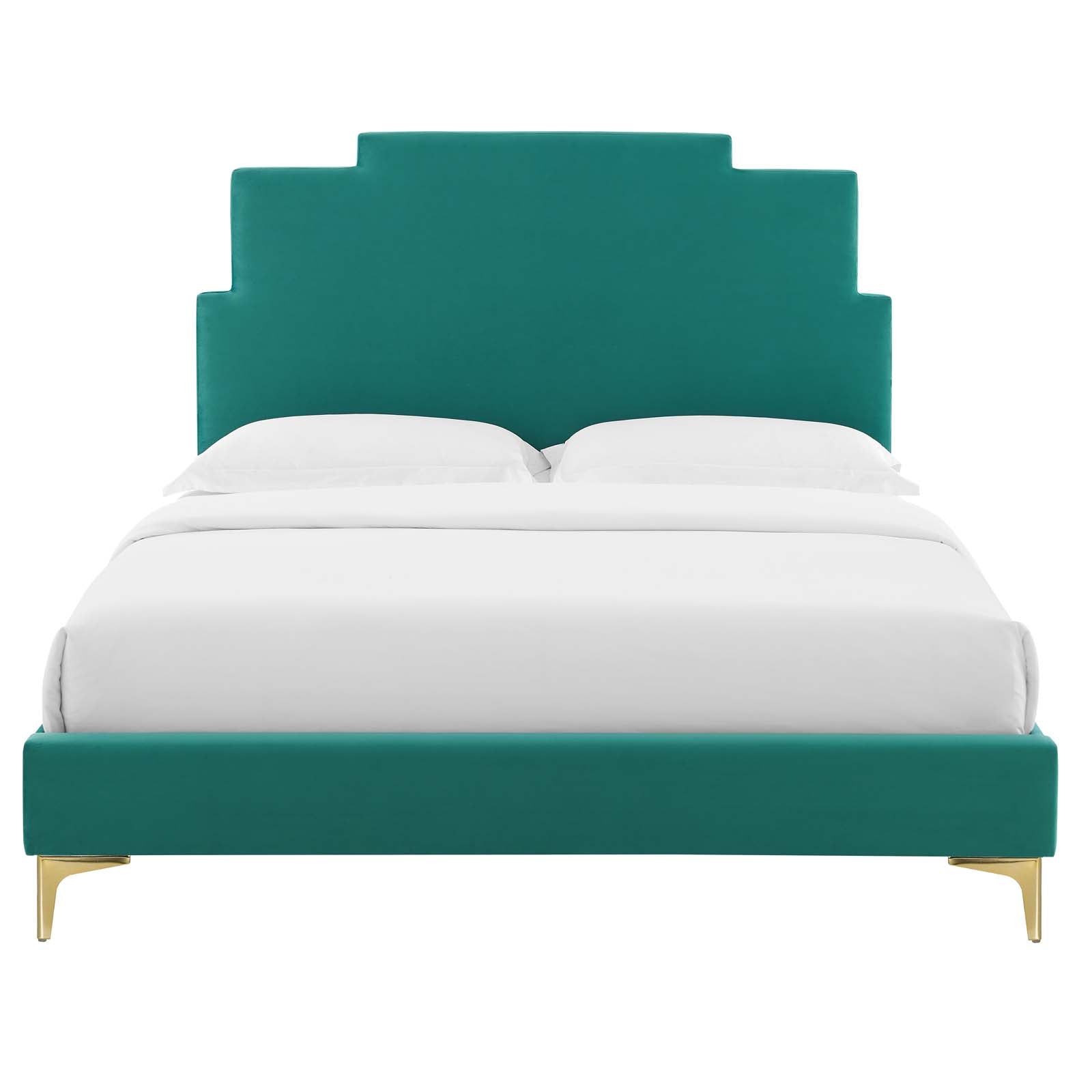 Modway Lindsey Performance Velvet Queen Platform Bed - MOD-6703 | Beds | Modishstore - 49