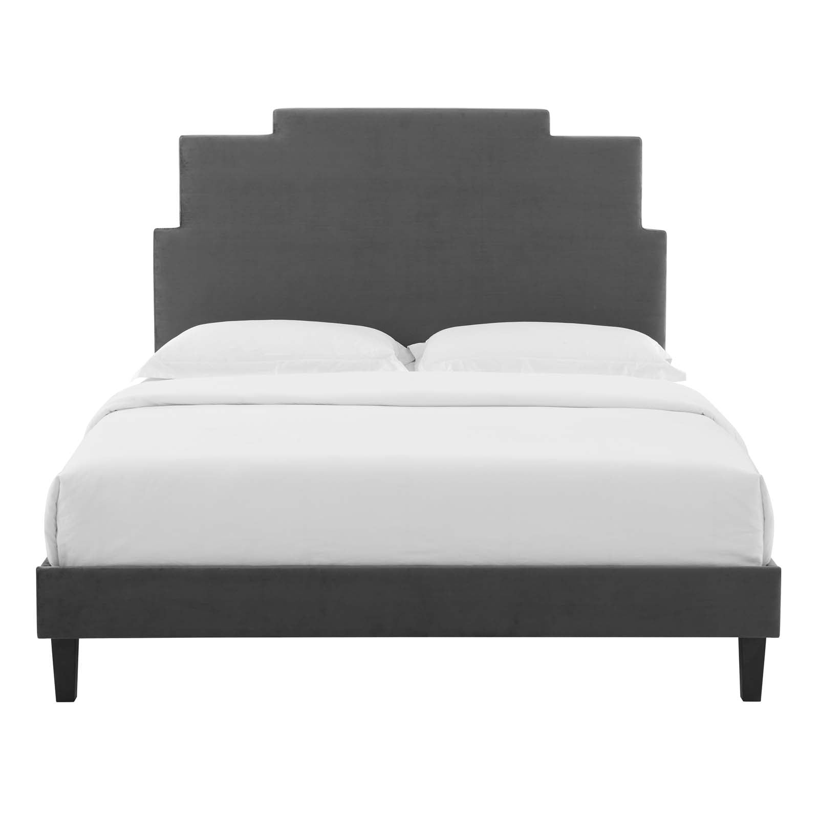 Modway Lindsey Performance Velvet Queen Platform Bed - MOD-6705 | Beds | Modishstore - 7