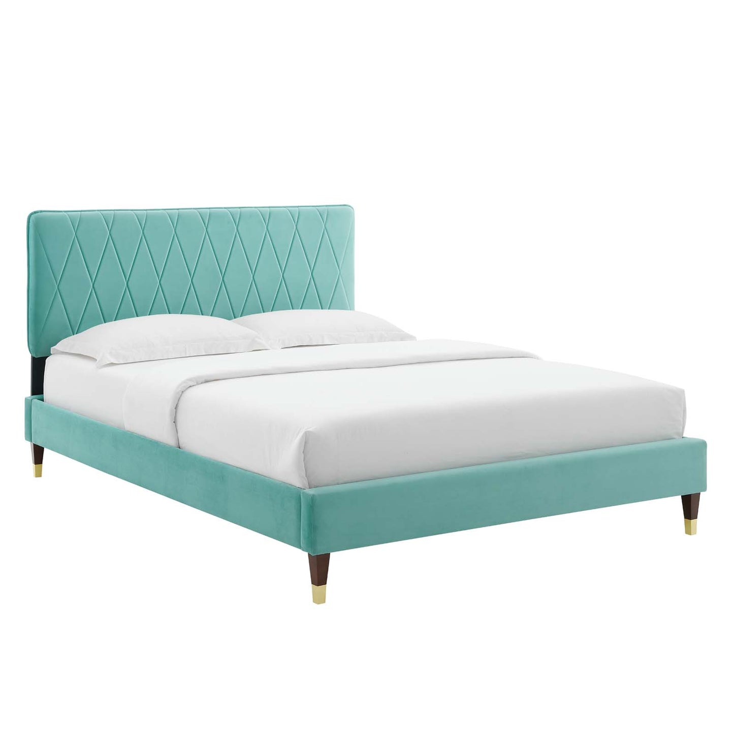 Modway Phillipa Performance Velvet Queen Platform Bed - MOD-6707 | Beds | Modishstore - 23