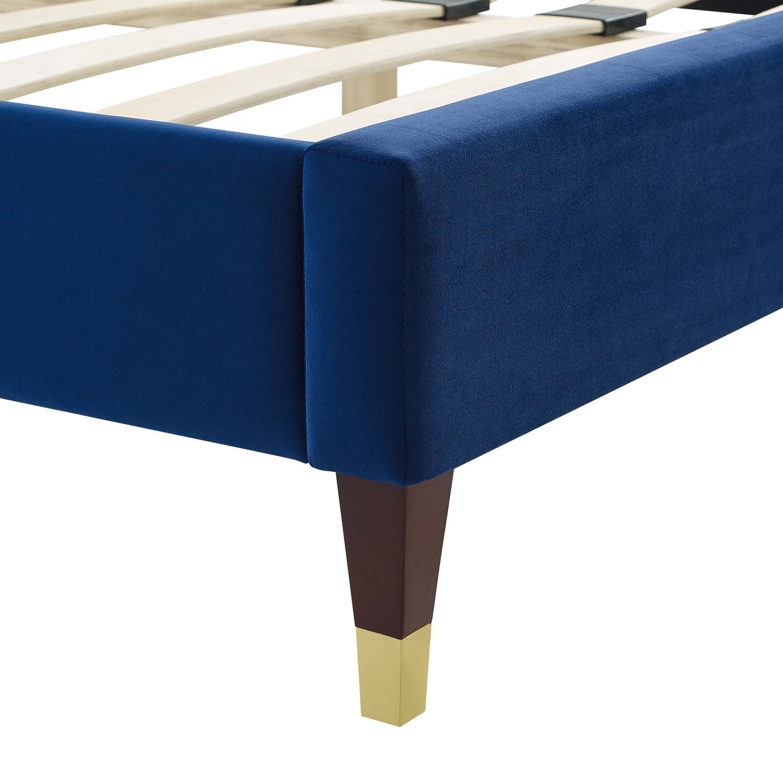 Modway Phillipa Performance Velvet Queen Platform Bed - MOD-6707 | Beds | Modishstore - 32