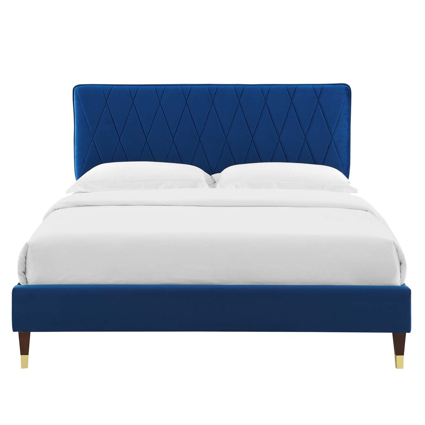 Modway Phillipa Performance Velvet Queen Platform Bed - MOD-6707 | Beds | Modishstore - 35