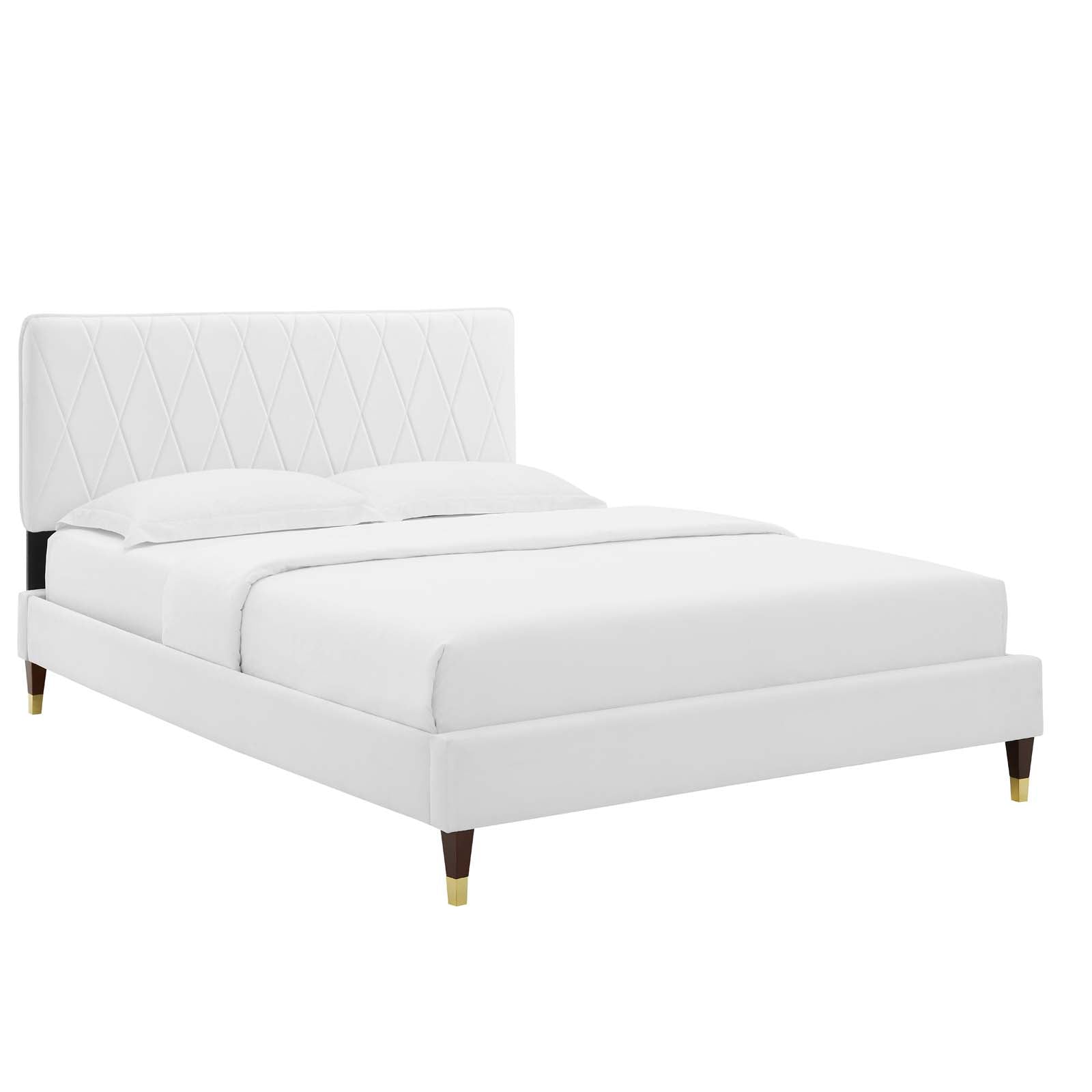 Modway Phillipa Performance Velvet Queen Platform Bed - MOD-6707 | Beds | Modishstore - 51