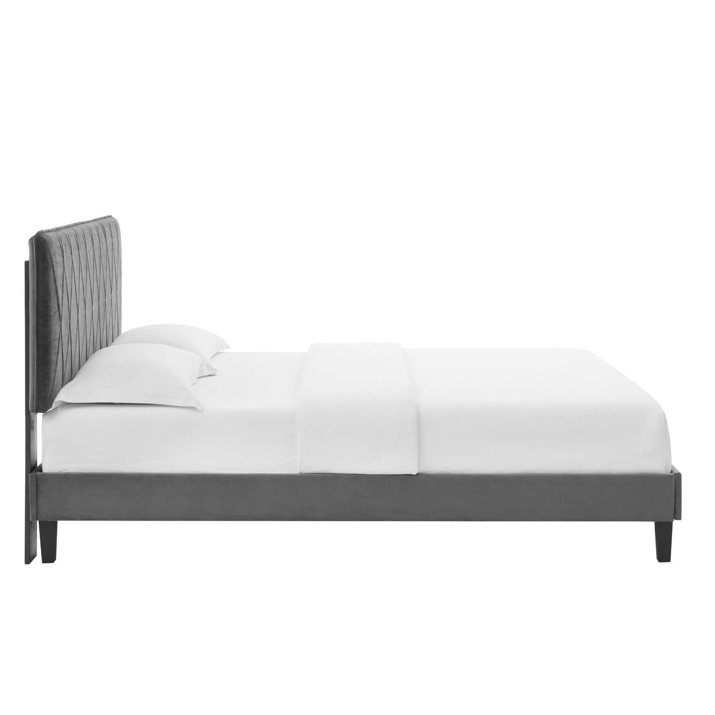 Modway Phillipa Performance Velvet Queen Platform Bed - MOD-6708 | Beds | Modishstore - 6