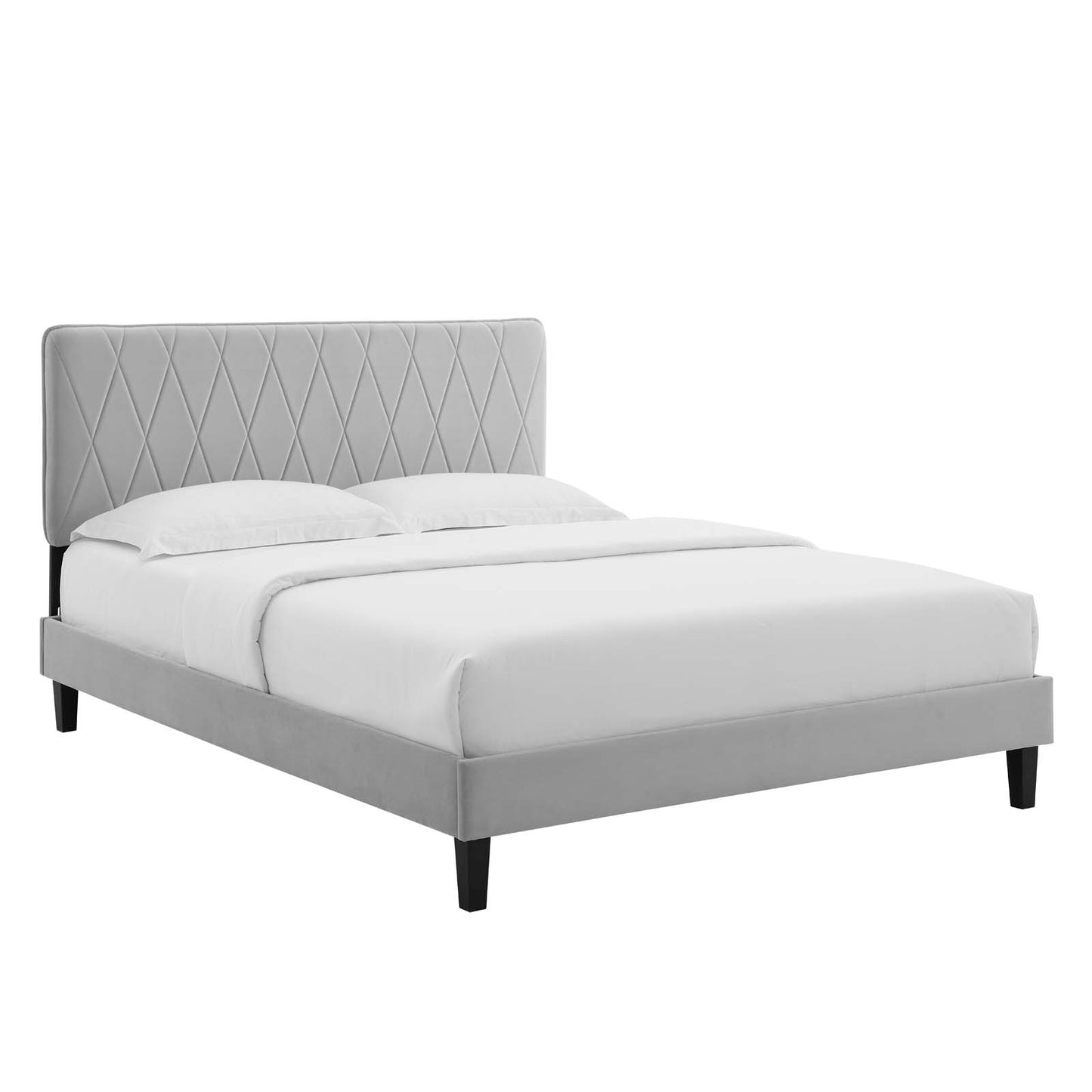 Modway Phillipa Performance Velvet Queen Platform Bed - MOD-6708 | Beds | Modishstore - 16