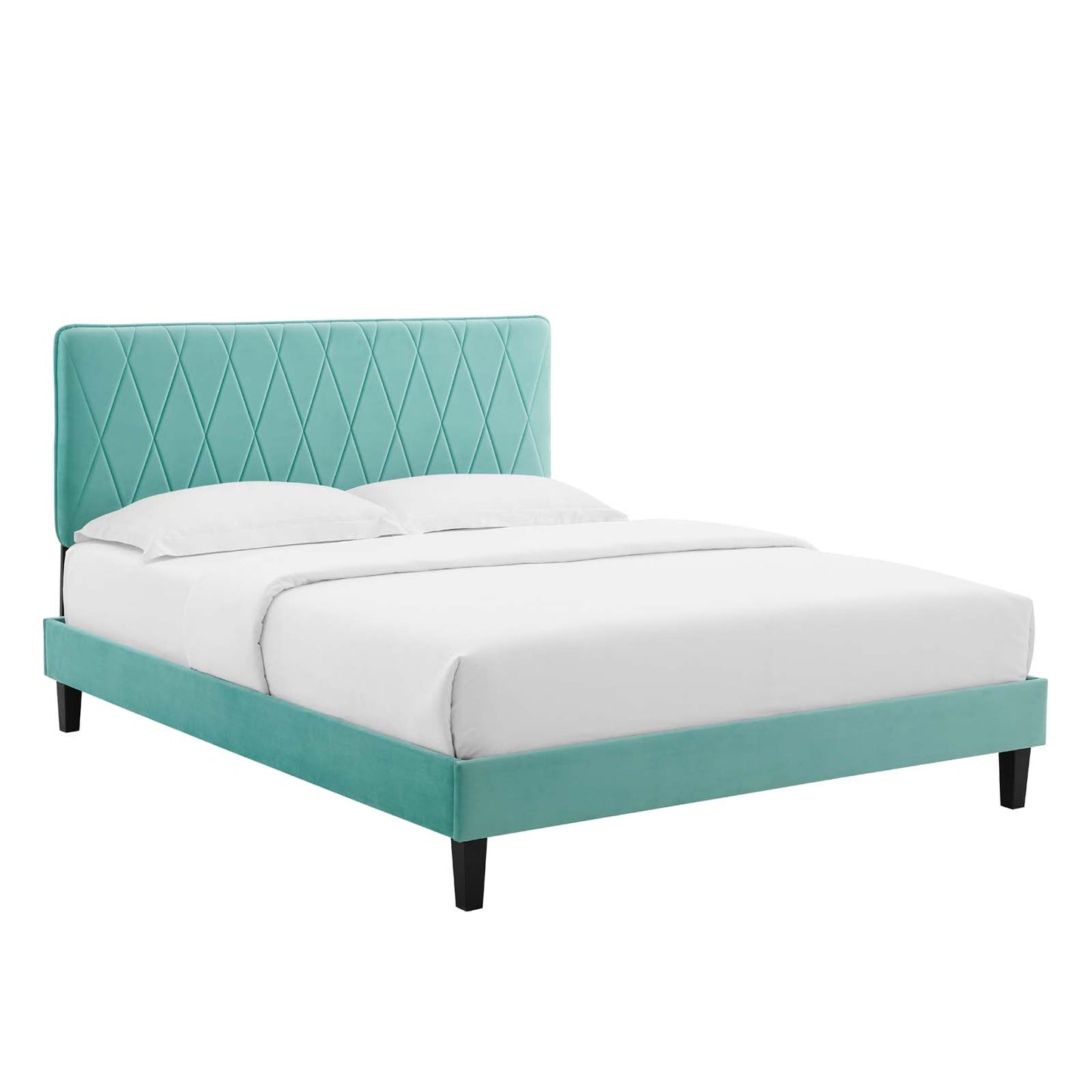 Modway Phillipa Performance Velvet Queen Platform Bed - MOD-6708 | Beds | Modishstore - 23